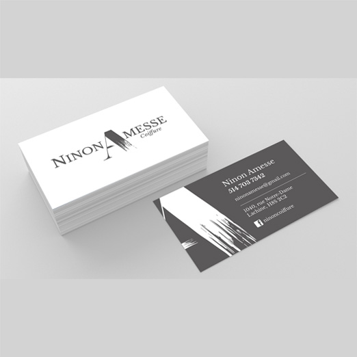 Carte professionnelle Ninon Amesse Coiffure
