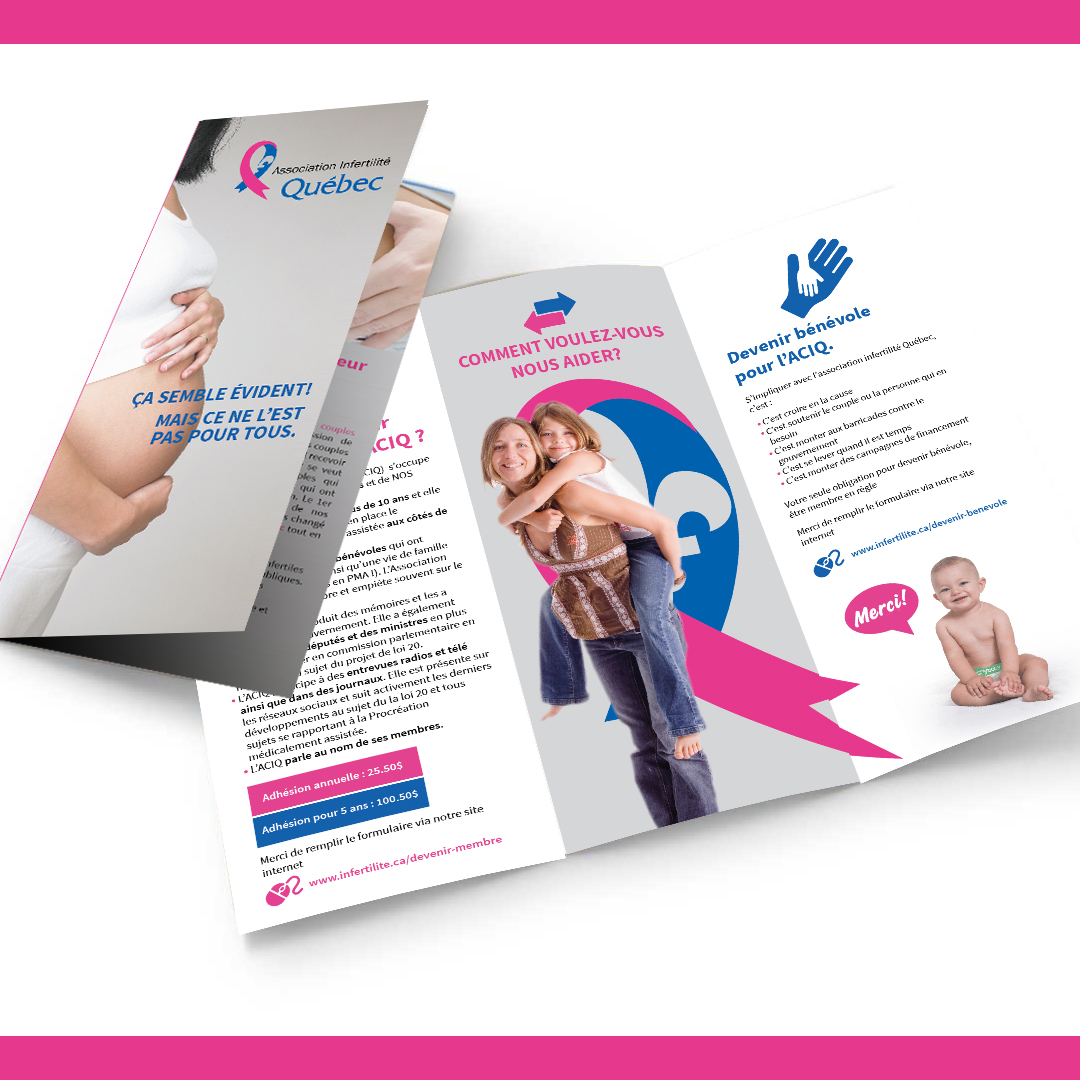 Dépliant Association infertilité Québec