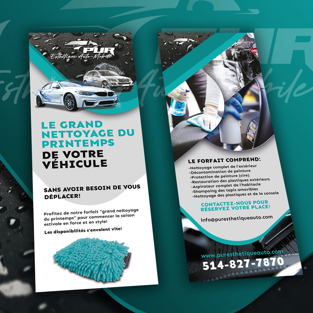 Dépliant Pur Esthétique Auto-Mobile