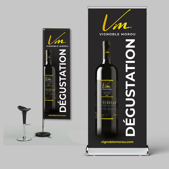 Roll-up Vignoble Morou